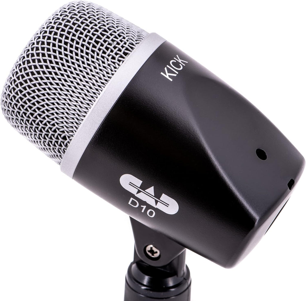CAD Audio STAGE7 7-Piece Drum Mic Pack – D10 Kick, D19 Snare, 3× D29 Toms & 2× C9 Overheads, Vinyl Carry Case