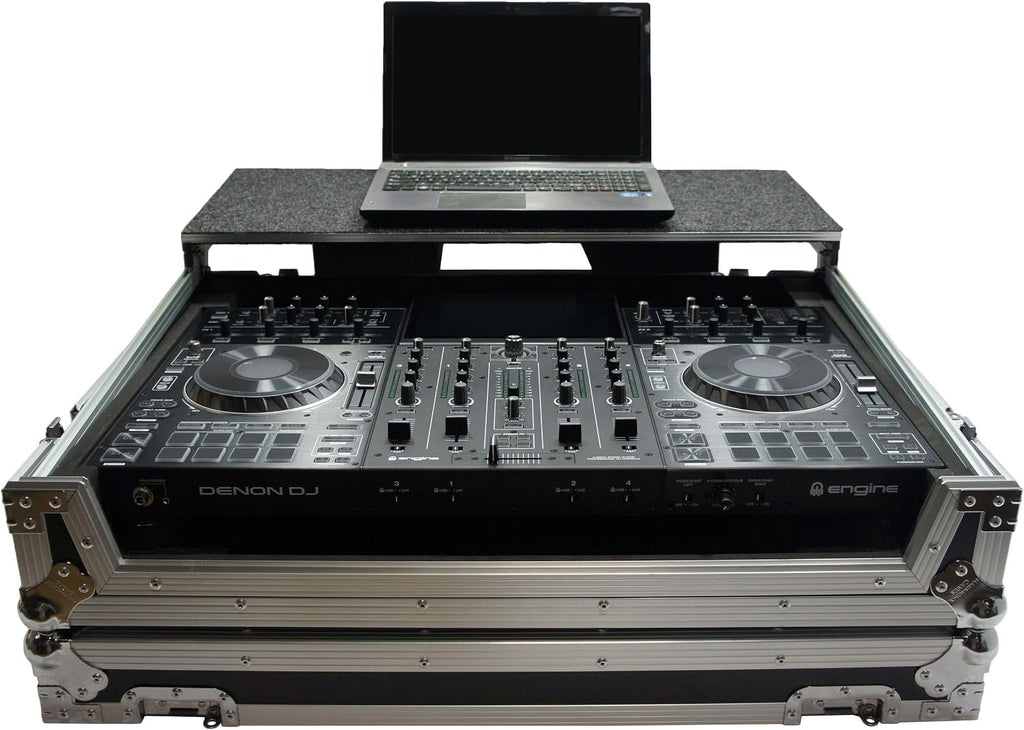 Harmony Audio HCMCX9000LT Flight Glide Laptop Stand DJ Custom Case Compatible with Denon Prime 4