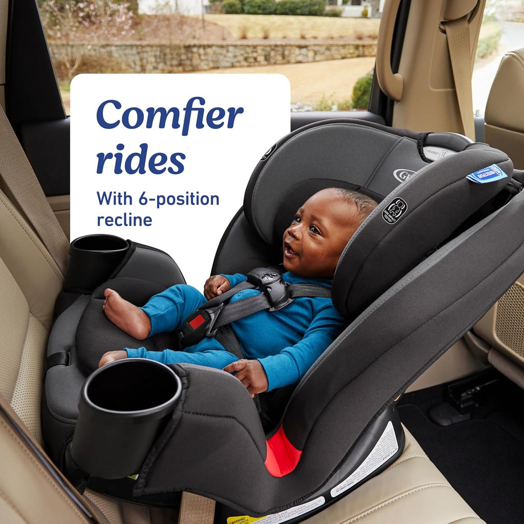 Graco® TriRide 3-in-1 Reclining Car Seat Clybourne - Rear & Forward Facing Car Seat Highback Booster Adjustable Headrest