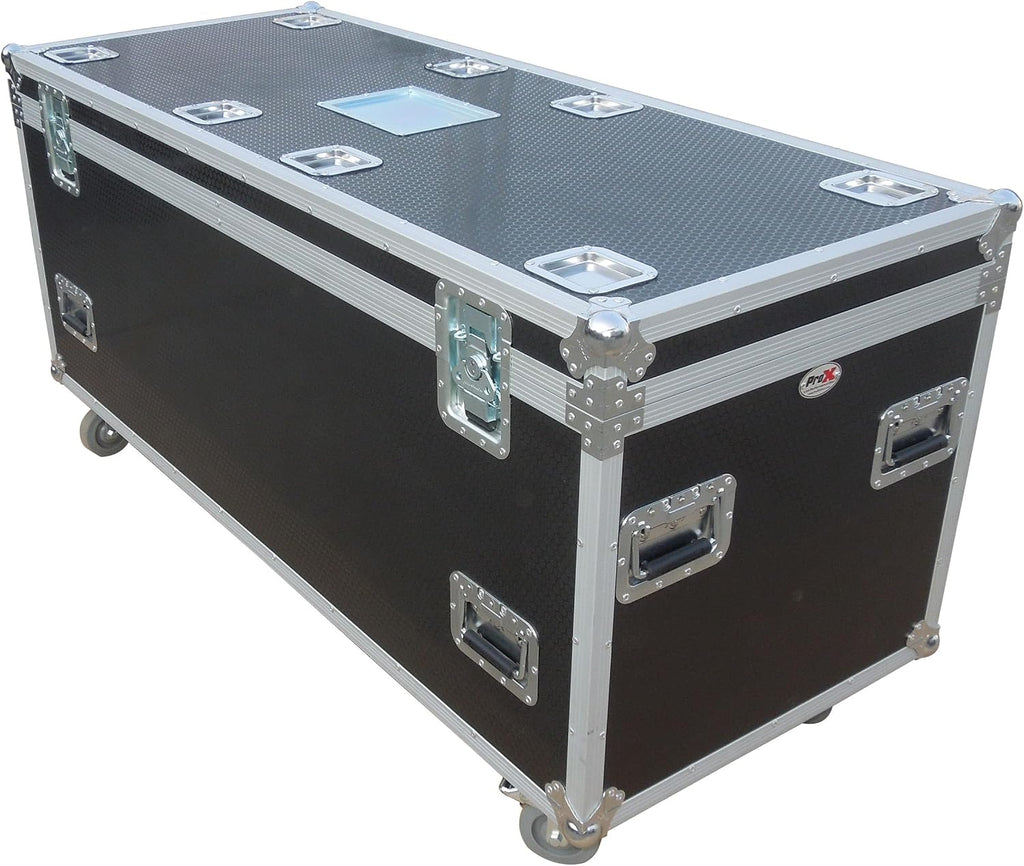 ProX XS-UTL246030W MK2 TruckPax Utility ATA Flight Case Truck Storage Road Case with Dividers Tray and 4' in casters
