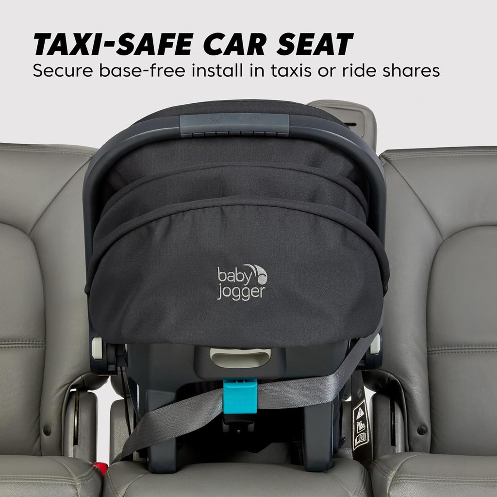 Baby Jogger® City GO 2 Infant Car Seat, Lunar Black – Lightweight Rear-Facing Infant Car Seat, Travel System Compatible, Taxi-Safe