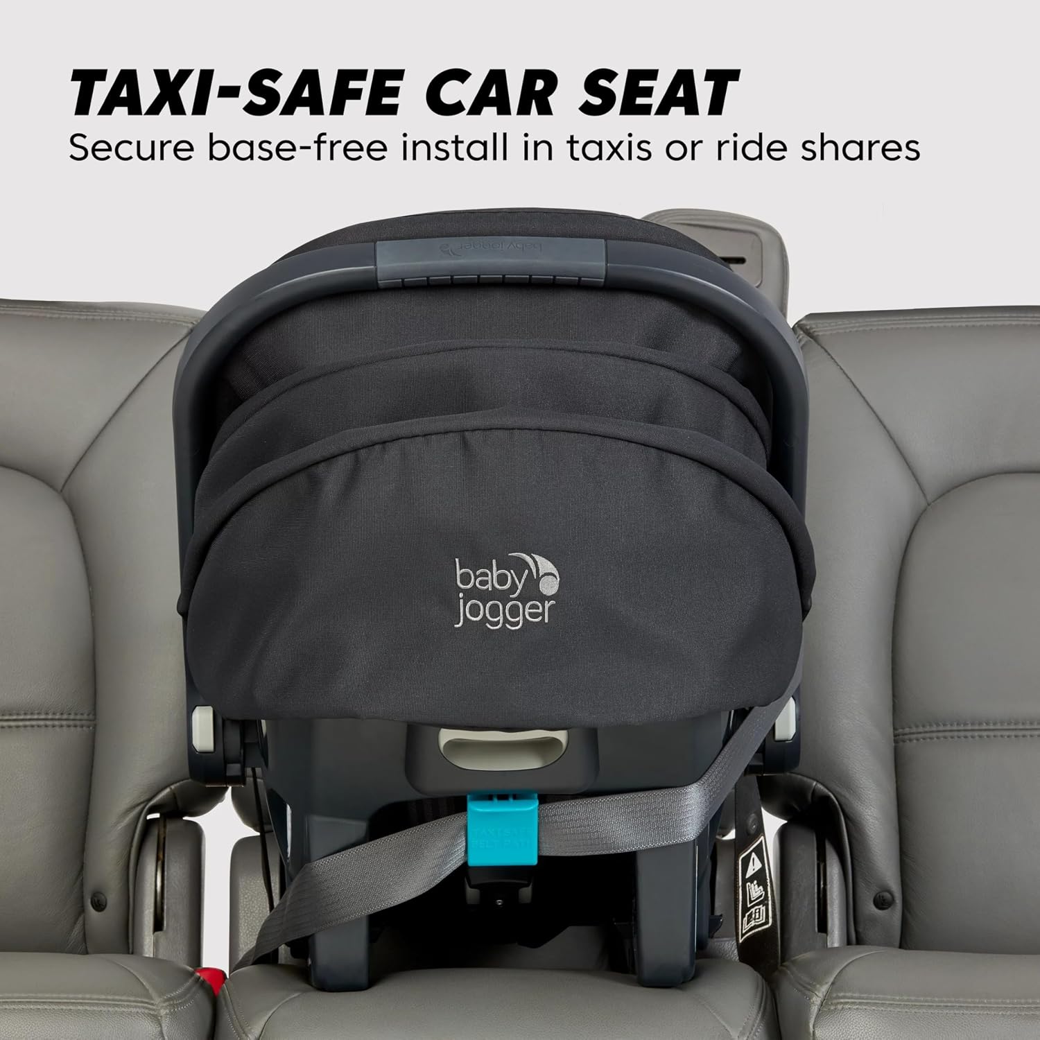 Baby Jogger® City GO 2 Infant Car Seat, Lunar Black – Lightweight Rear-Facing Infant Car Seat, Travel System Compatible, Taxi-Safe