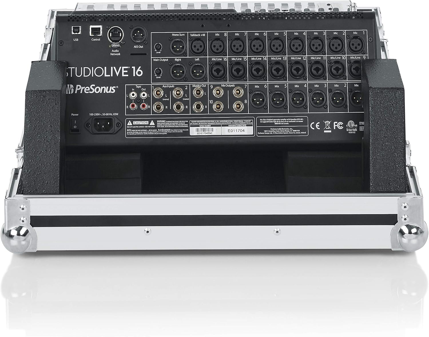 Gator Cases G-TOUR Series ATA Style Road Case-Custom Fit for The Presonus SL16 Mixer with Heavy Duty Hardware (G-TOURPRESL16NDH)