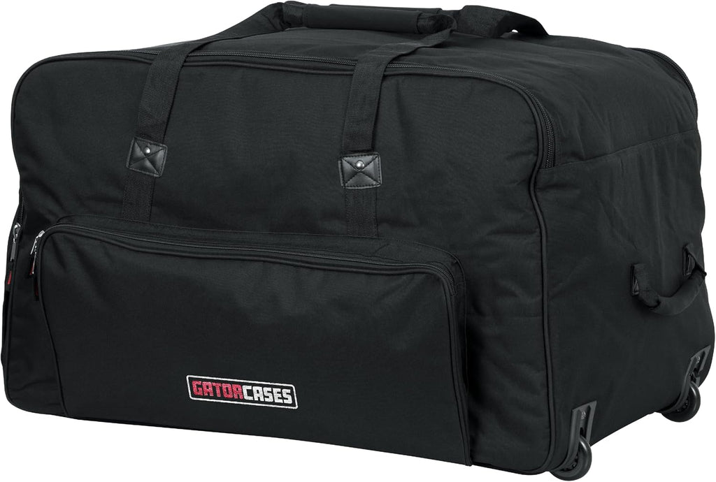 Gator Cases Rolling Speaker Bag for Standard Format 15' Loudspeakers with Retractable Pull Handle (GPA-715)
