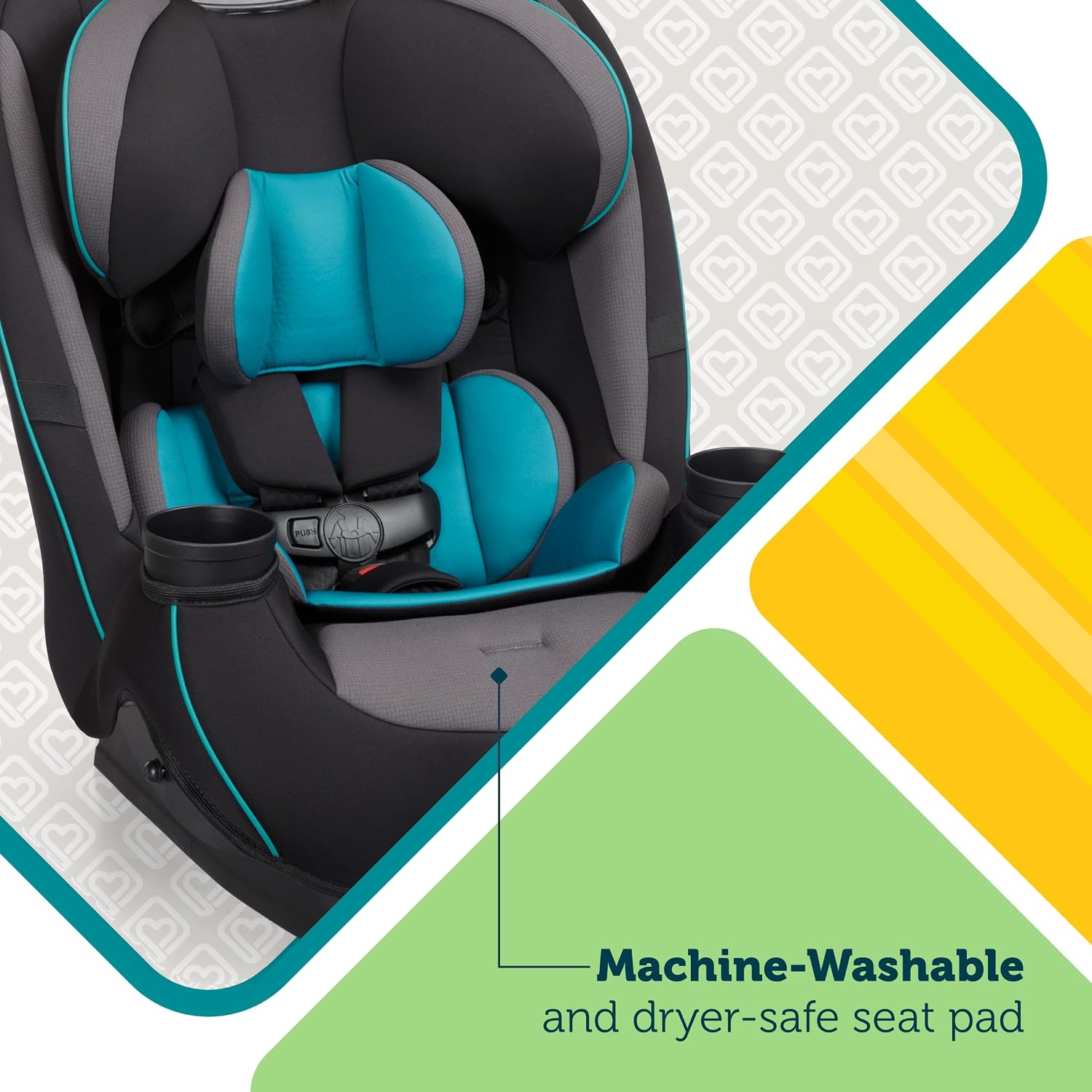 Safety 1st Grow and Go All-in-One Slim Convertible Car Seat, Rear Facing, 5-40 lbs, Forward Facing (30–65 lbs), High Back Booster Seat 40-100 pounds, Alaskan Blue