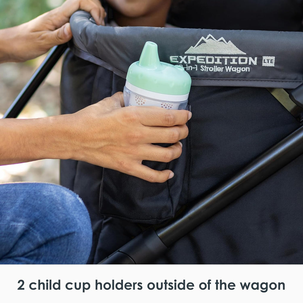 Baby Trend Tour™ LTE 2-in-1 Stroller Wagon, Gravity Black