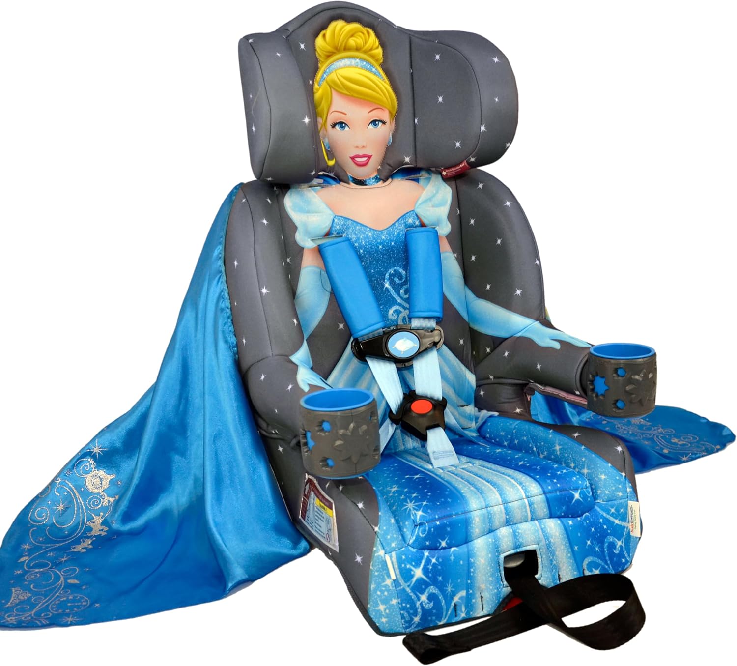 KidsEmbrace 2-in-1 Car Seat | Forward-Facing Harness (26.5–65 lbs) & Booster Mode (40–100 lbs) | Latch | Premium Fit with Multi-Position Headrest, Harness & Recline
