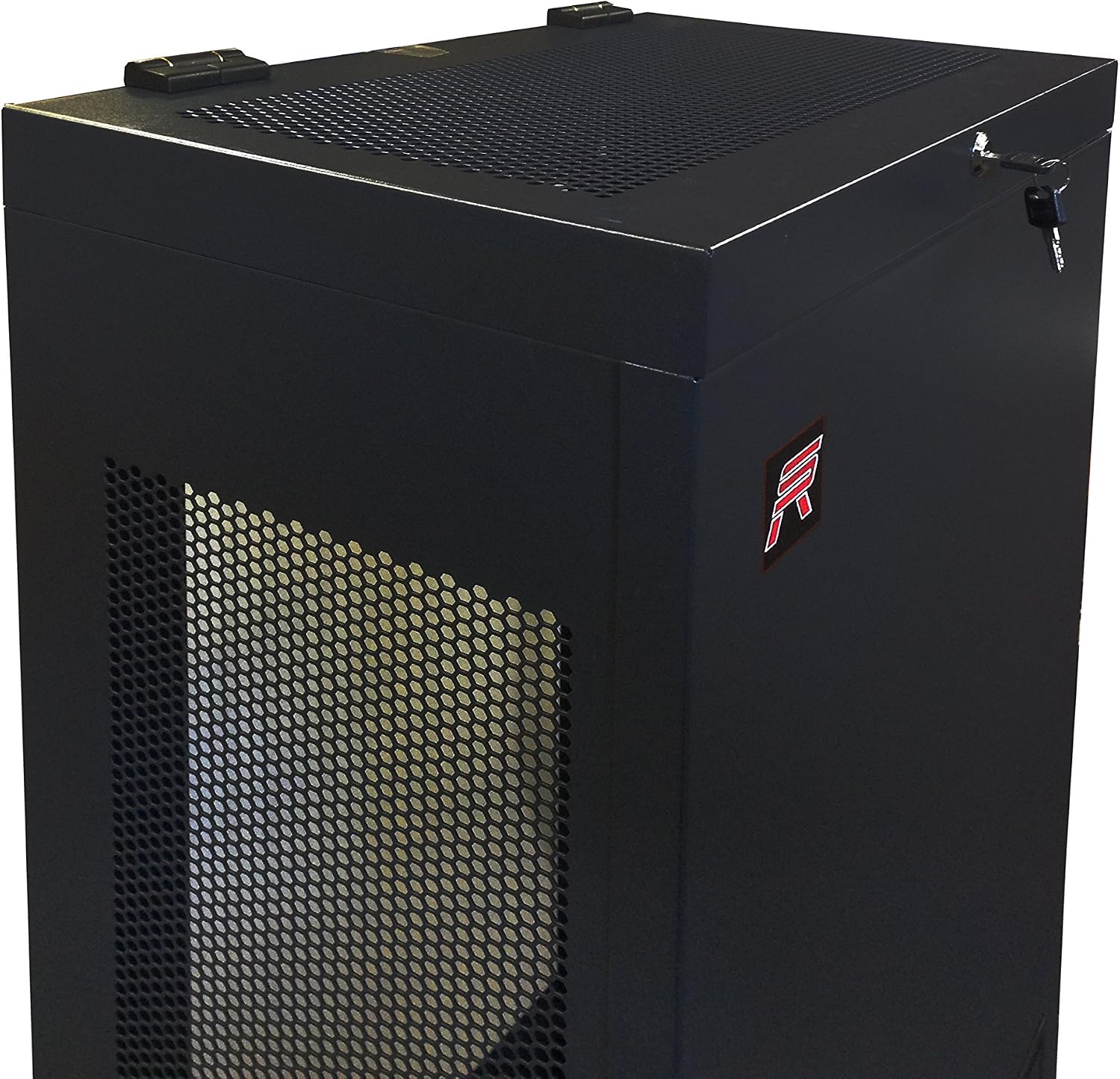 6U Vertical Wall Mount Server Rack Cabinet, 19 Inch Network Enclosure, 35' Full-Length Capacity, Mesh Door, Space-Saving Rack for Switches, Routers, Patch Panels