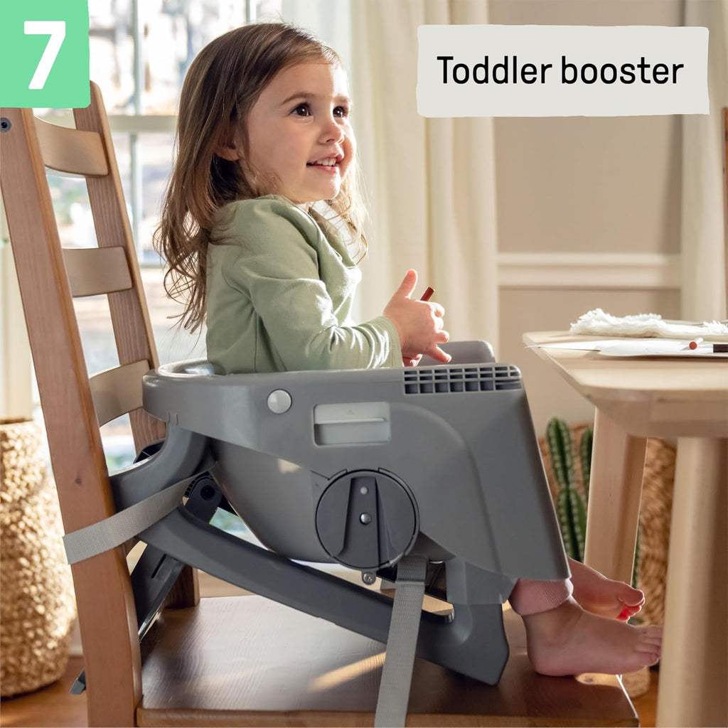 Ingenuity Proper Positioner Deluxe High Chair - 7-in-1 Convertible Baby Seat, Removable Rocking Infant Seat, Unisex, for Ages 0-36 Months