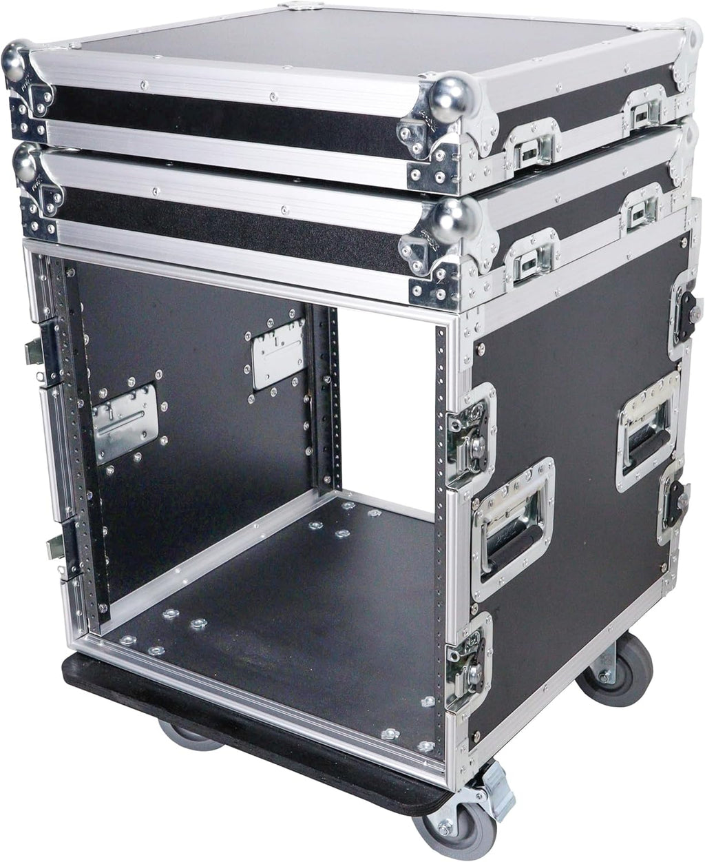 ProX ATA Flight Rack Case – 19' Depth, Heavy-Duty Amp & Mixer Rack Mount with Casters