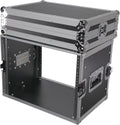 ProX X-8UE 8U Deluxe Effects Rack Case 14 In Deep Rail to Rail