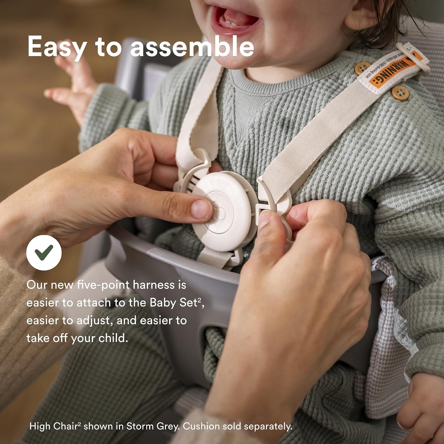 Stokke Tripp Trapp High Chair 2, Heather Mauve - Includes Chair + Baby Set with Removable Harness for Children 6-36 Months - Adjustable, Ergonomic & Easy to Clean
