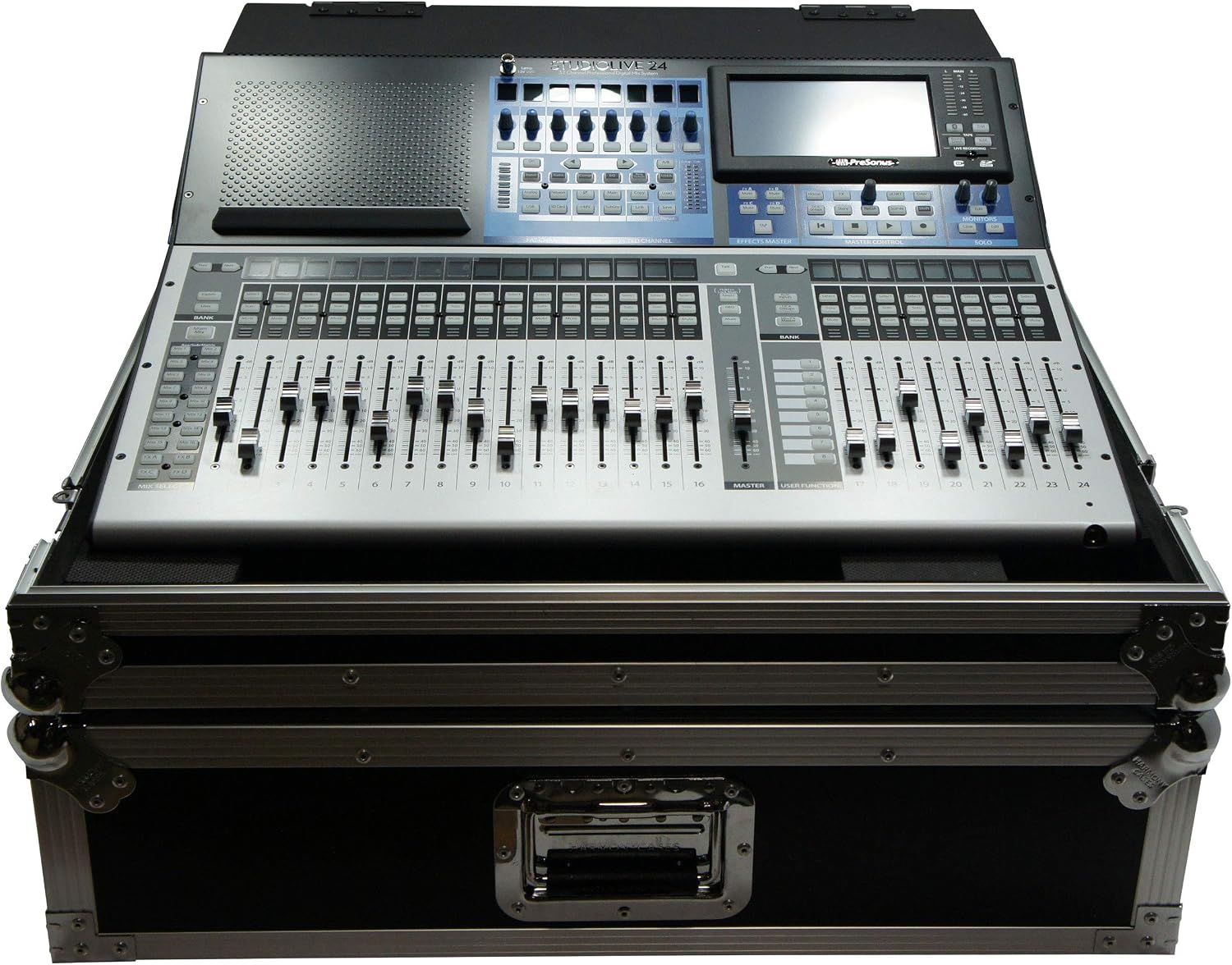 Harmony Audio HCPRE2442DHW Flight Dog House Road Case Compatible with Presonus StudioLive 24 Mixer