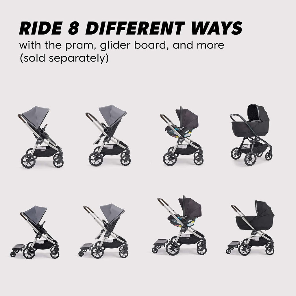 Baby Jogger® City Sights® Stroller - Convertible Stroller with Compact Fold Dark Slate