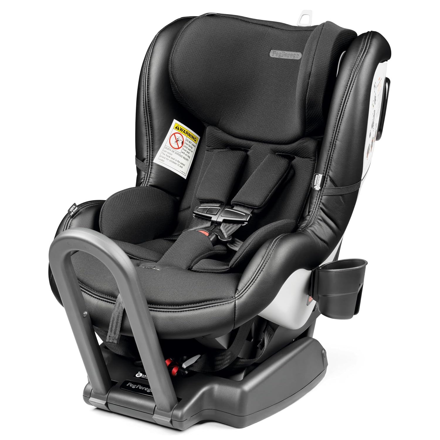 Peg Perego Primo Viaggio Convertible Kinetic - Reversible Car Seat - Rear Facing for Children 5 to 45 lbs and Forward Facing for Children 26.5 to 65 lbs - Made in Italy - Licorice (Black)