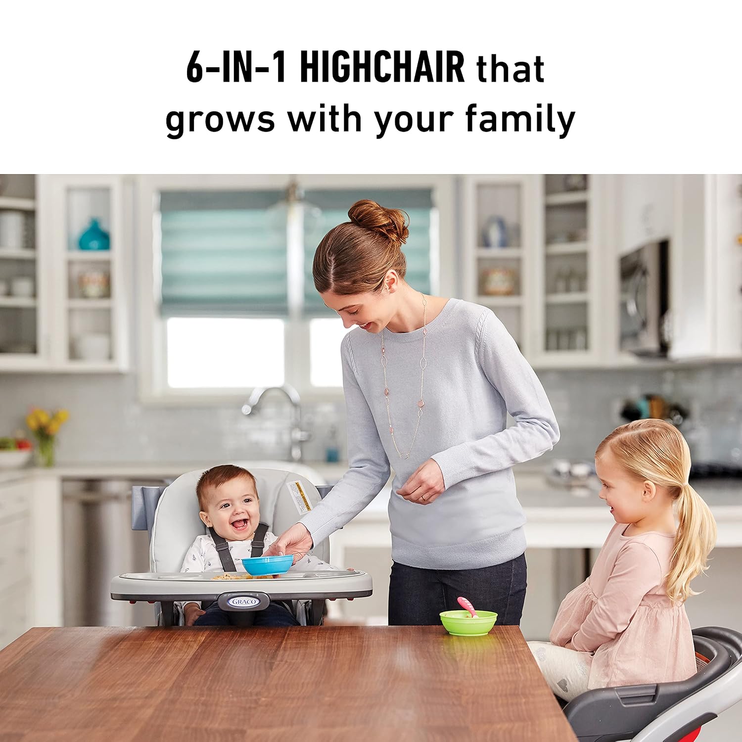 Graco® Blossom 6 in 1 Convertible High Chair Studio 22.5x41x29 Inch (Pack of 1)