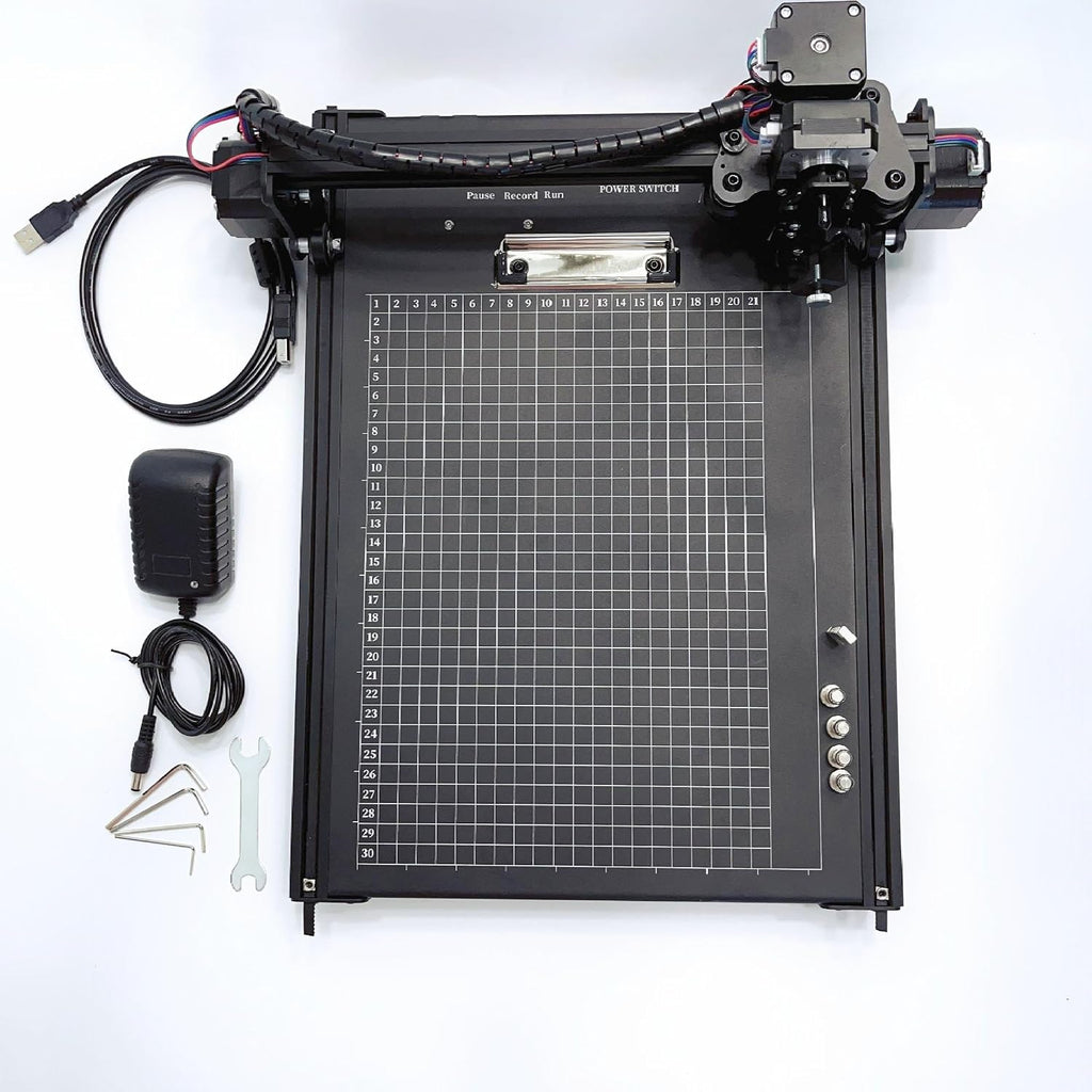 Half-Auto A4 Pen Plotter, xDraw A4 XYZ Pen Plotter, Signature Drawing Writing Robot with Offline Function, Enlarged Base Plate 12 x 12''