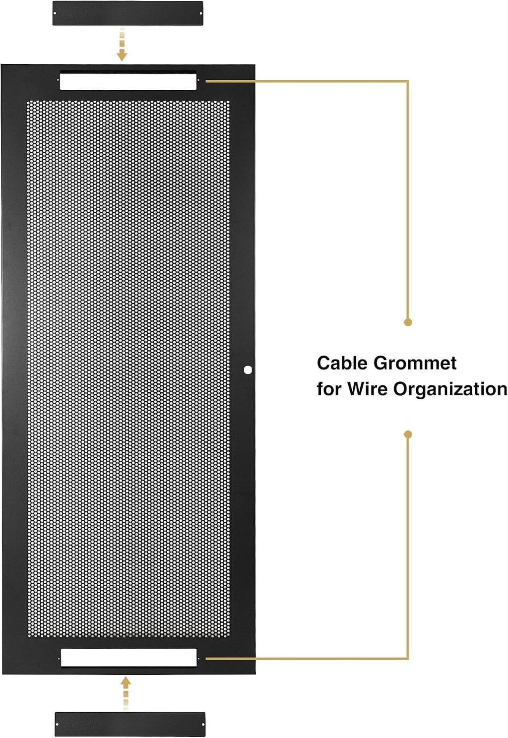 Sound Town Server Rack Doors, for STRK-M30U Server Rack (STRK-DS30U)