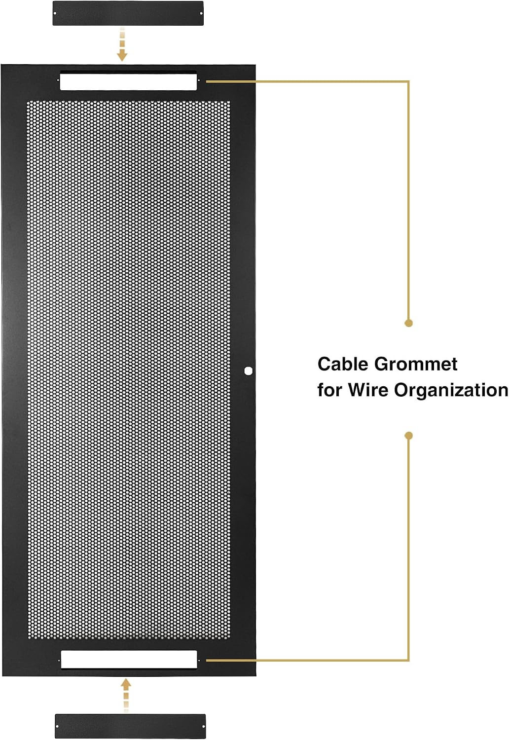 Sound Town Server Rack Doors, for STRK-M30U Server Rack (STRK-DS30U)