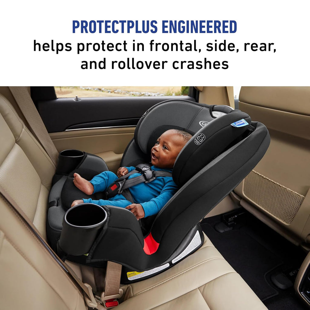 Graco® TriRide 3-in-1 Convertible Car Seat - Highback Booster, Forward & Rear Facing Modes, Suitable from Newborn to Preschooler, Perfect for Long Journeys in Redmond Color