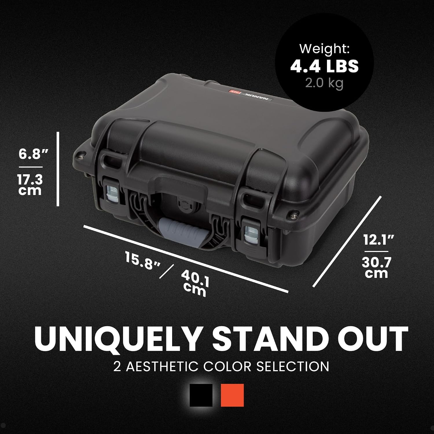 NANUK 915 Pro Photo Kit – Compact Waterproof Travel Camera Hard Case with Padded Dividers, 13.8' x 9.3' x 6.2' – Dustproof and Impact Resistant, Airline Carry-On Approved – Black
