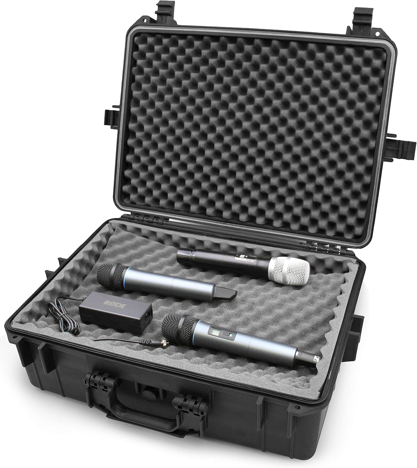 CASEMATIX Waterproof Audio Mixer Case Compatible with Behringer Xenyx X1222USB X1622USB X1204USB Channel Interface Fits 17.0' x 12.1' x 5.0' Mixing Board and Accessories