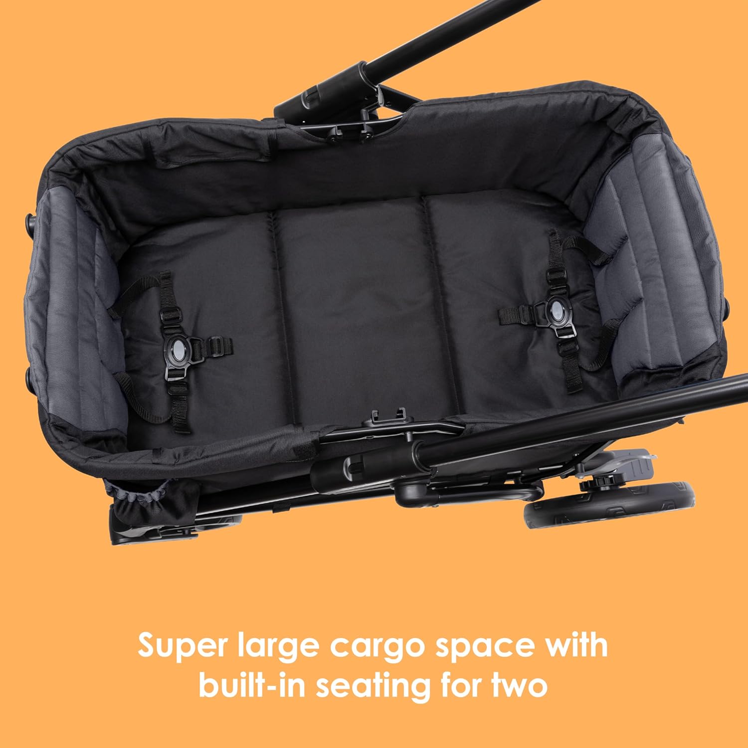 Baby Trend Navigator 2-in-1 Stroller Wagon, Dash Black