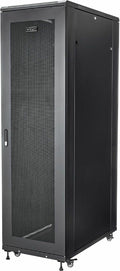 StarTech 42U Enterprise-Grade Server Rack Cabinet, Alloy Steel, 19in Enclosed 4-Post Rack with 36in (91cm) Mounting Depth and 2000lb (900kg) Weight Capacity, Black