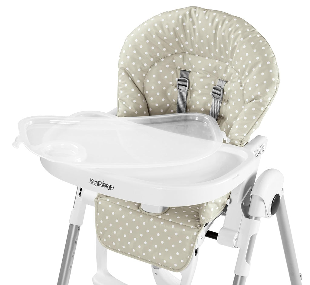 Peg Perego Prima Pappa Zero 3 - High Chair - for Children Newborn to 3 Years of Age - Made in Italy - Mon Amour (Rose Gold & White)