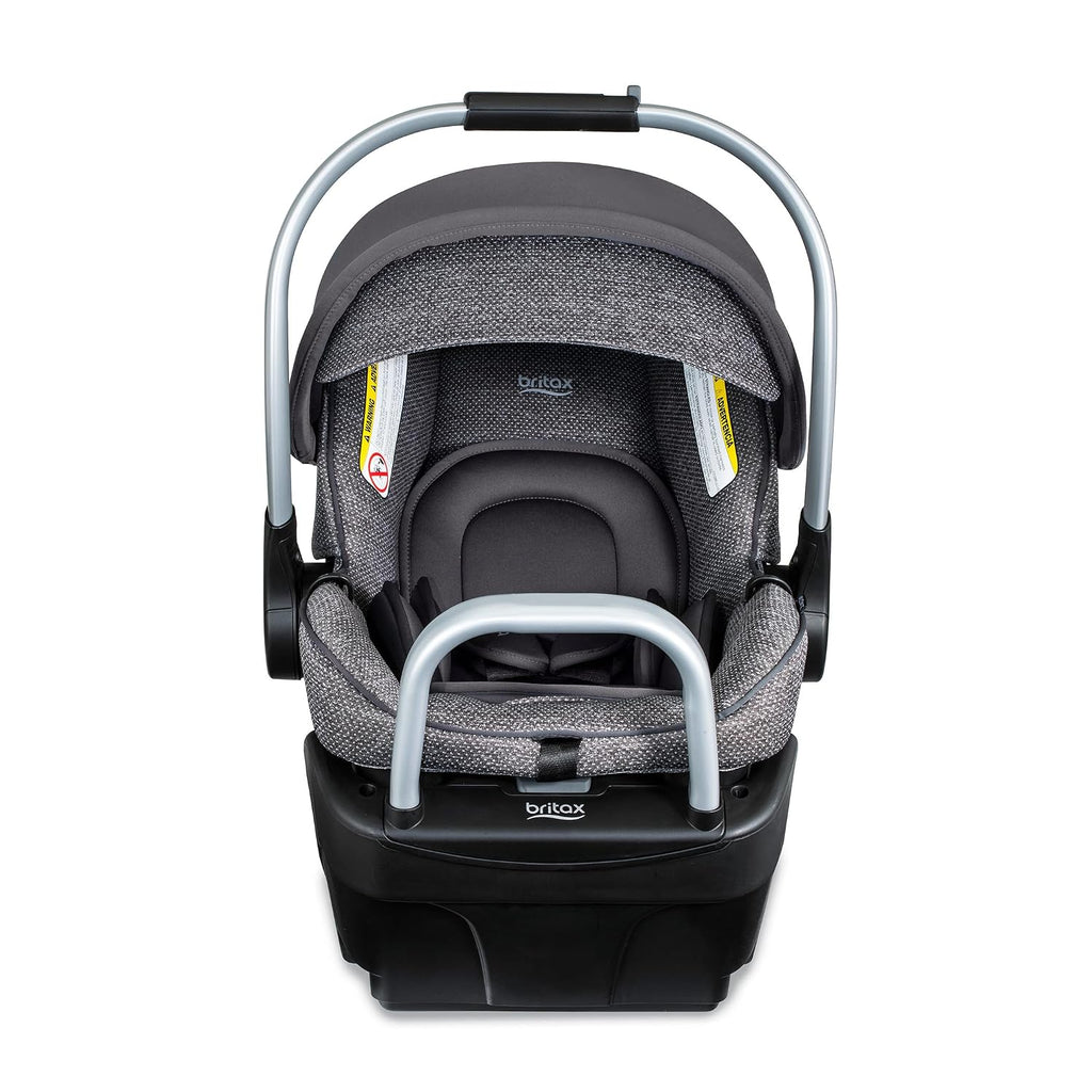 Britax Willow SC Infant Car Seat, Rear Facing Car Seat with Alpine Base, ClickTight Technology, RightSize System, Pindot Stone