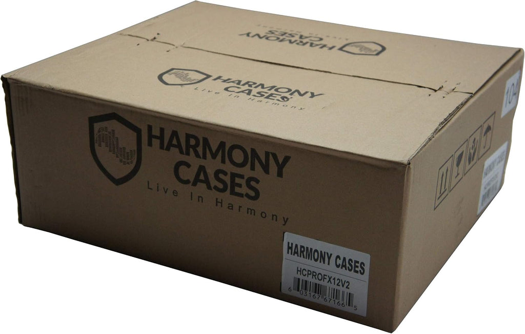 Harmony Audio HCPROFX12V2 Flight Transport Road Custom Case Compatible with Mackie PROFX12 Mixer