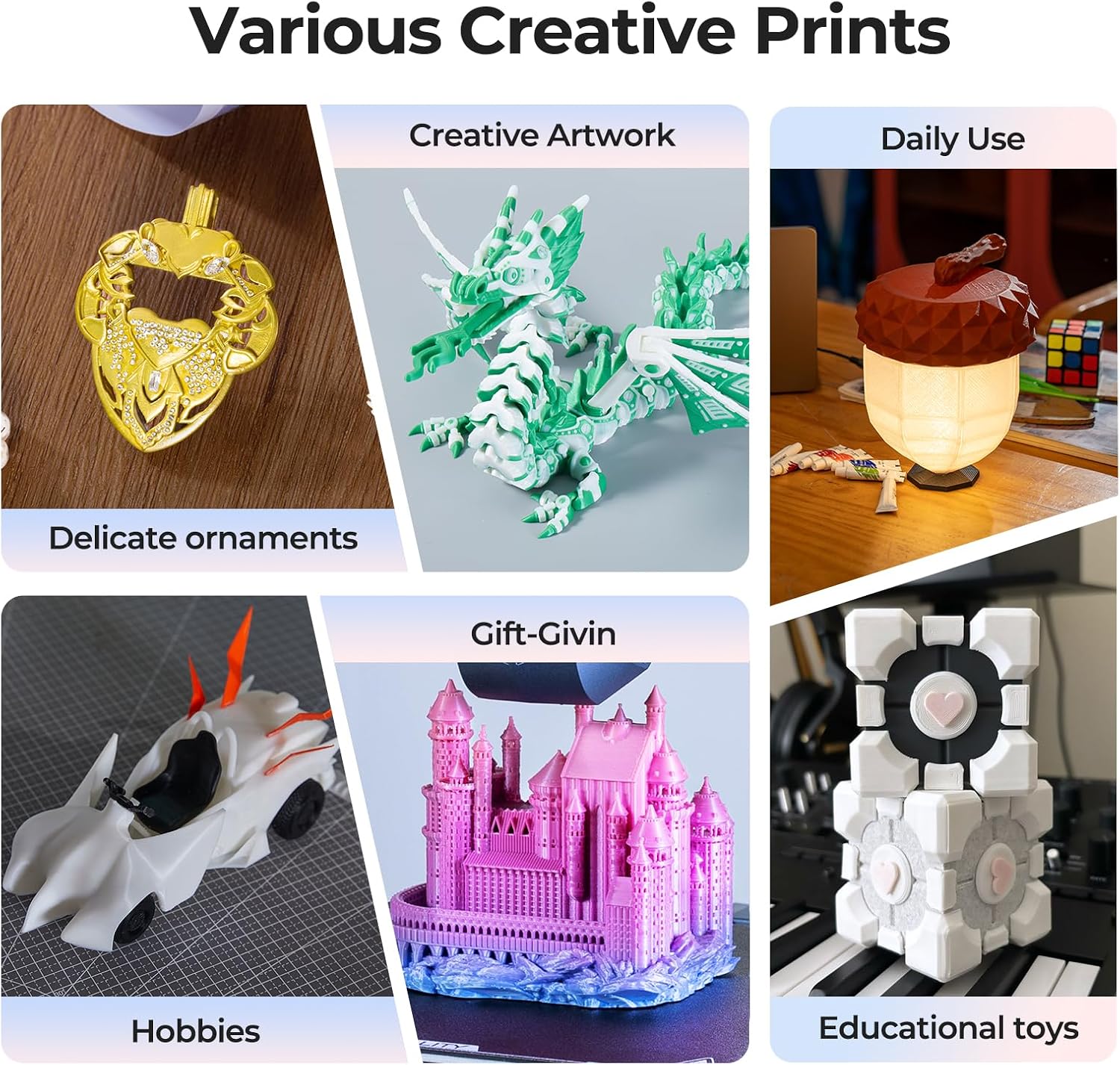 Creality Ender 3 V3 Plus 3D Printer and Creality PLA+ Filament Muliti-Color 1.75mm