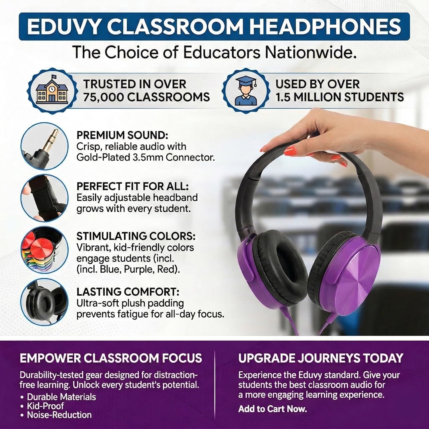 Bulk Headphones for Classroom, 24 Pack Durable Wired School Headphones for Students. Teacher Must Haves Supplies from Elementary to College (Mixed Color)