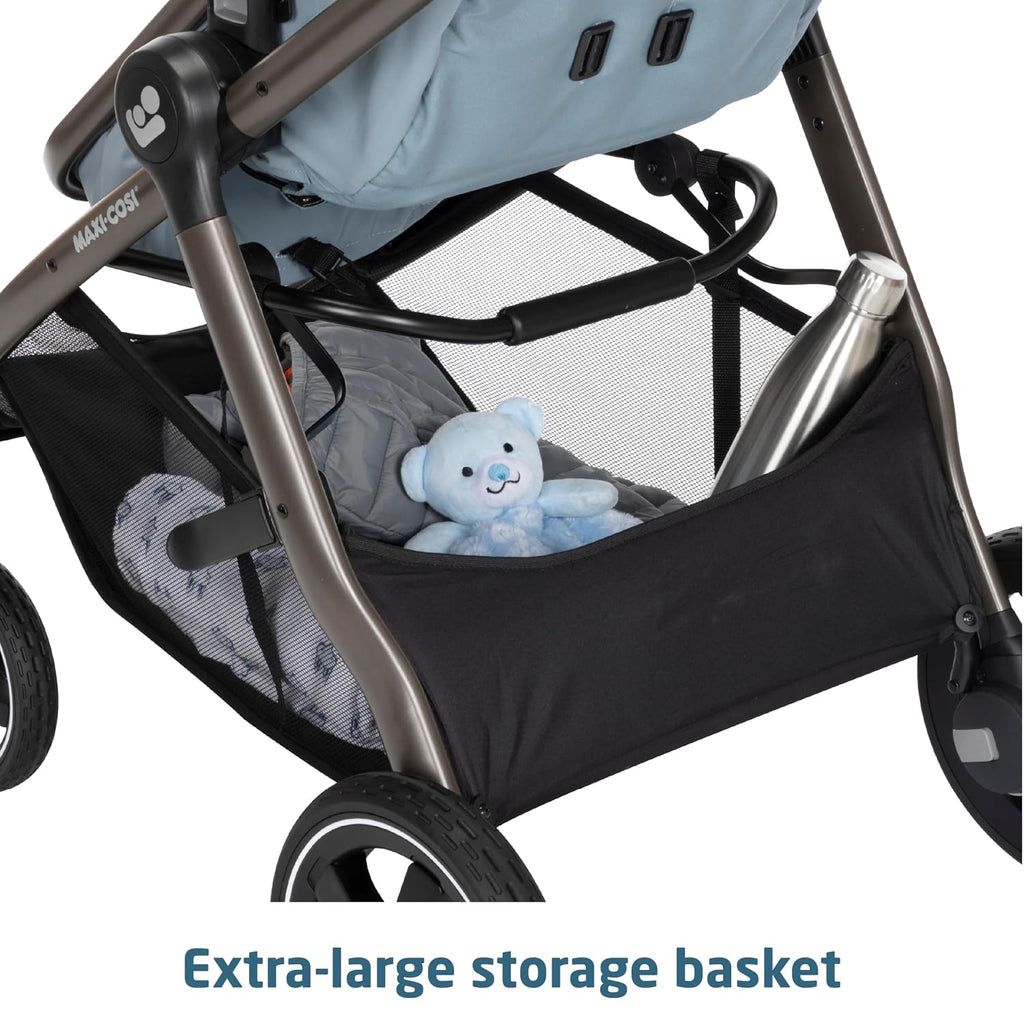 Maxi-Cosi Zelia™ Luxe 5-in-1 Modular - Baby Travel System Car Seat and Stroller, Infant Car Seat and Stroller Combo, Baby Car Seat and Stroller Combo in New Hope Grey