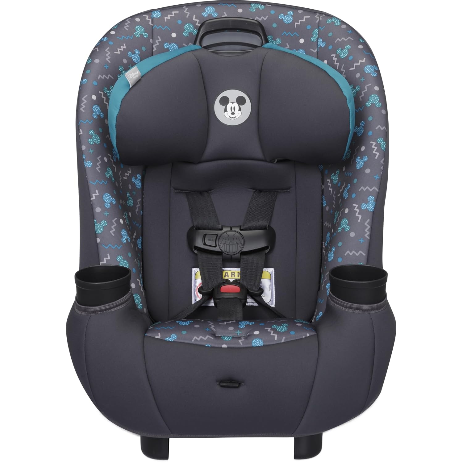Disney Baby Ellaris 3-in-1 Convertible Car Seat, Slim Fit Design, Rear & Forward-Facing, 5-Position Headrest, 3-Across Fit, Travel-Friendly with Machine-Washable Seat Pad, Mickey Sprinkle