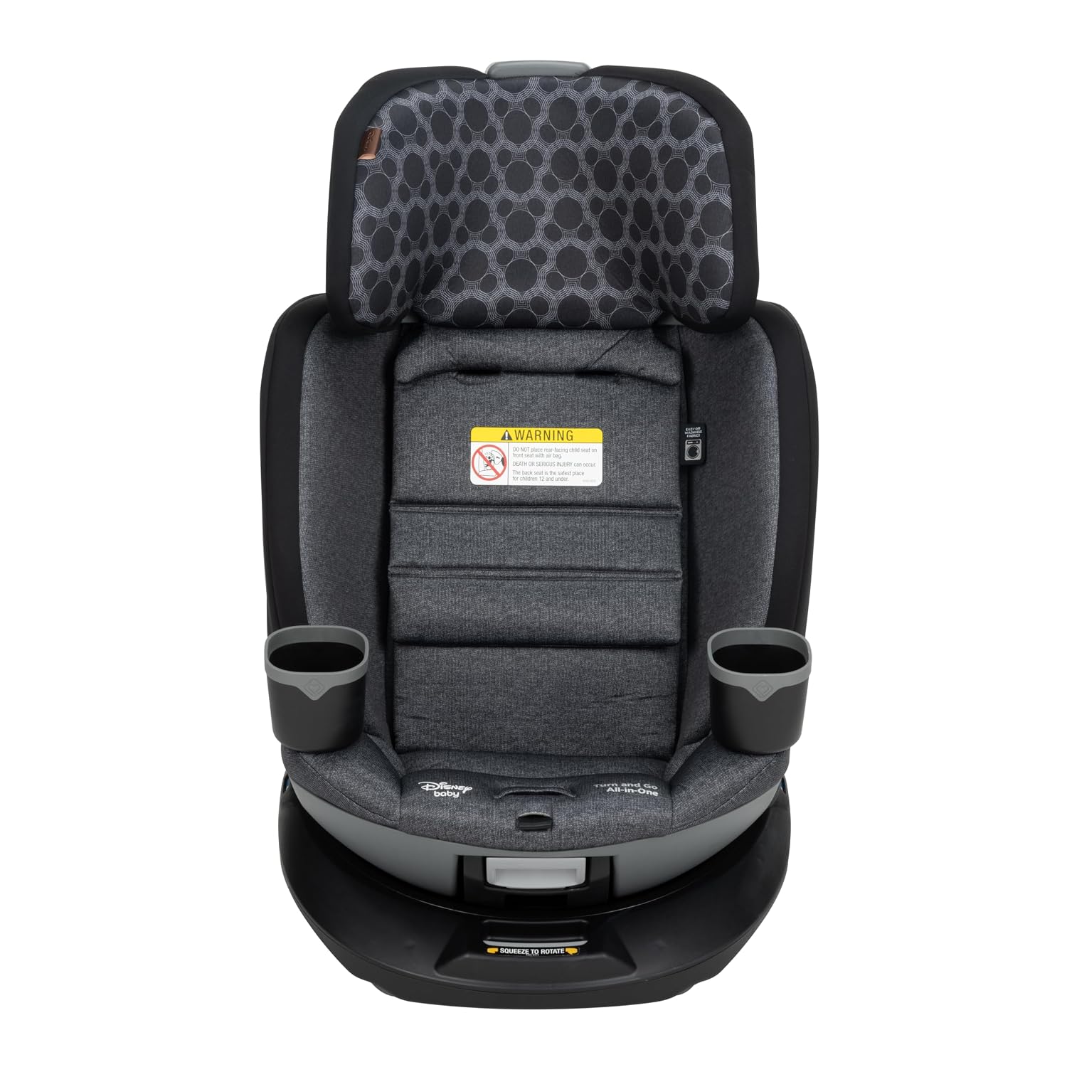 Disney Baby Turn and Go 360 Rotating All-in-One Convertible Car Seat, Vintage Mickey Mouse