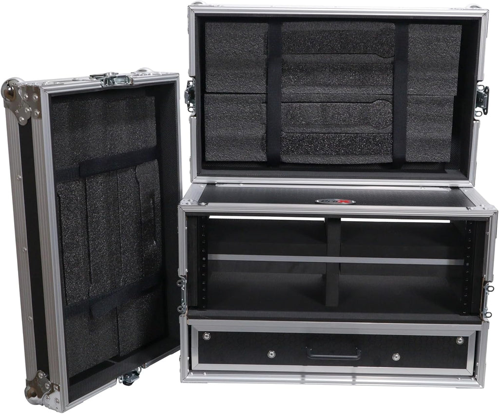 ProX XS-WM4U2DR ATA-style Rack Flight Case with Drawer - 4U