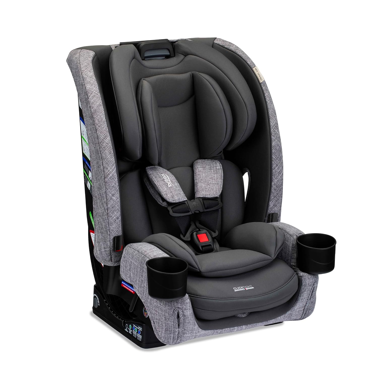 Britax One4Life Slim All-in-One Car Seat, 10 Years of Use, 17.5' SpaceSaver Design, Converts from Rear-Facing Infant Car Seat to Forward-Facing Booster Seat, ClickTight Installation, Mineral Gray