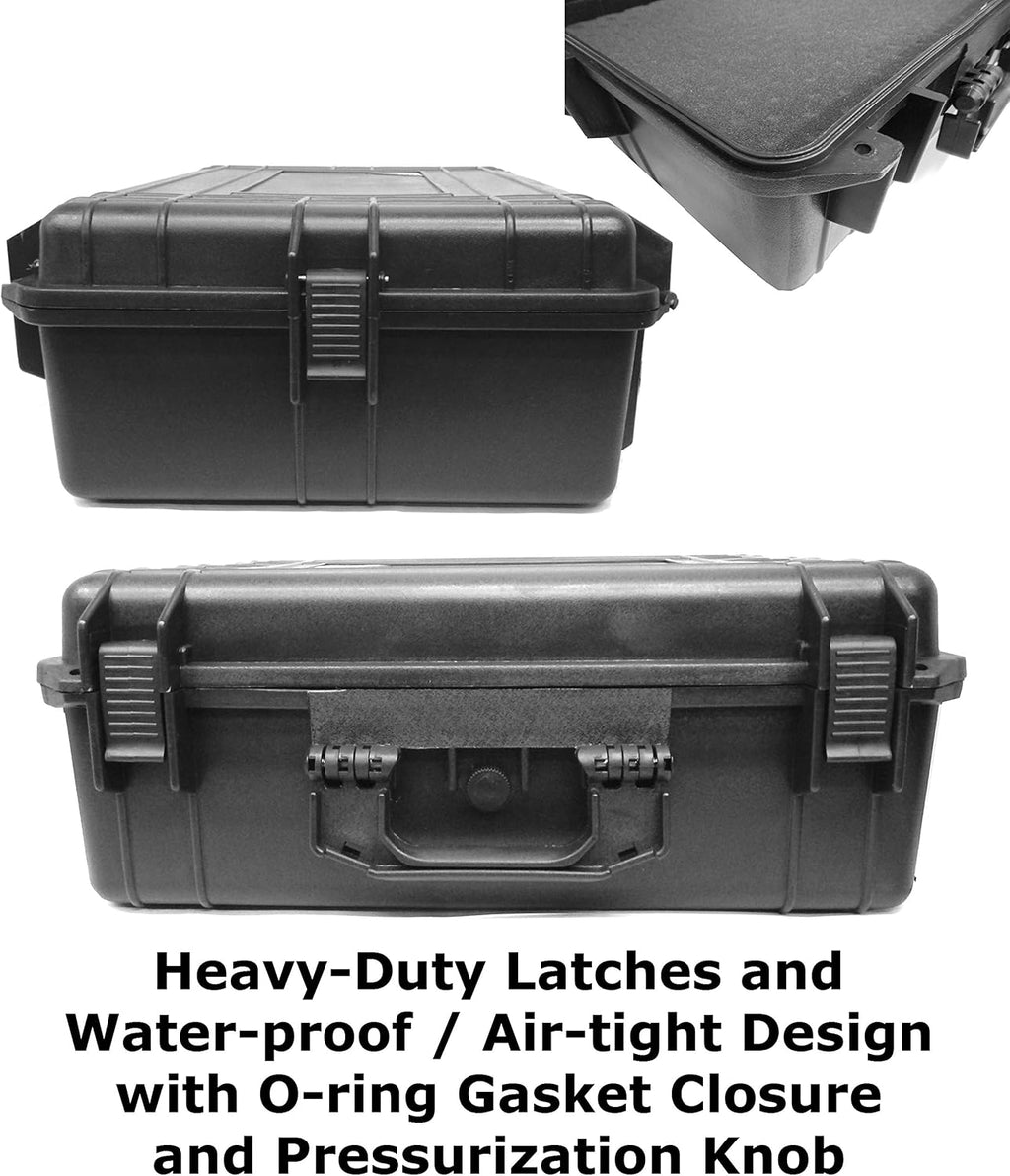 CASEMATIX Waterproof Audio Mixer Case Compatible with Behringer Xenyx X1222USB X1622USB X1204USB Channel Interface Fits 17.0' x 12.1' x 5.0' Mixing Board and Accessories