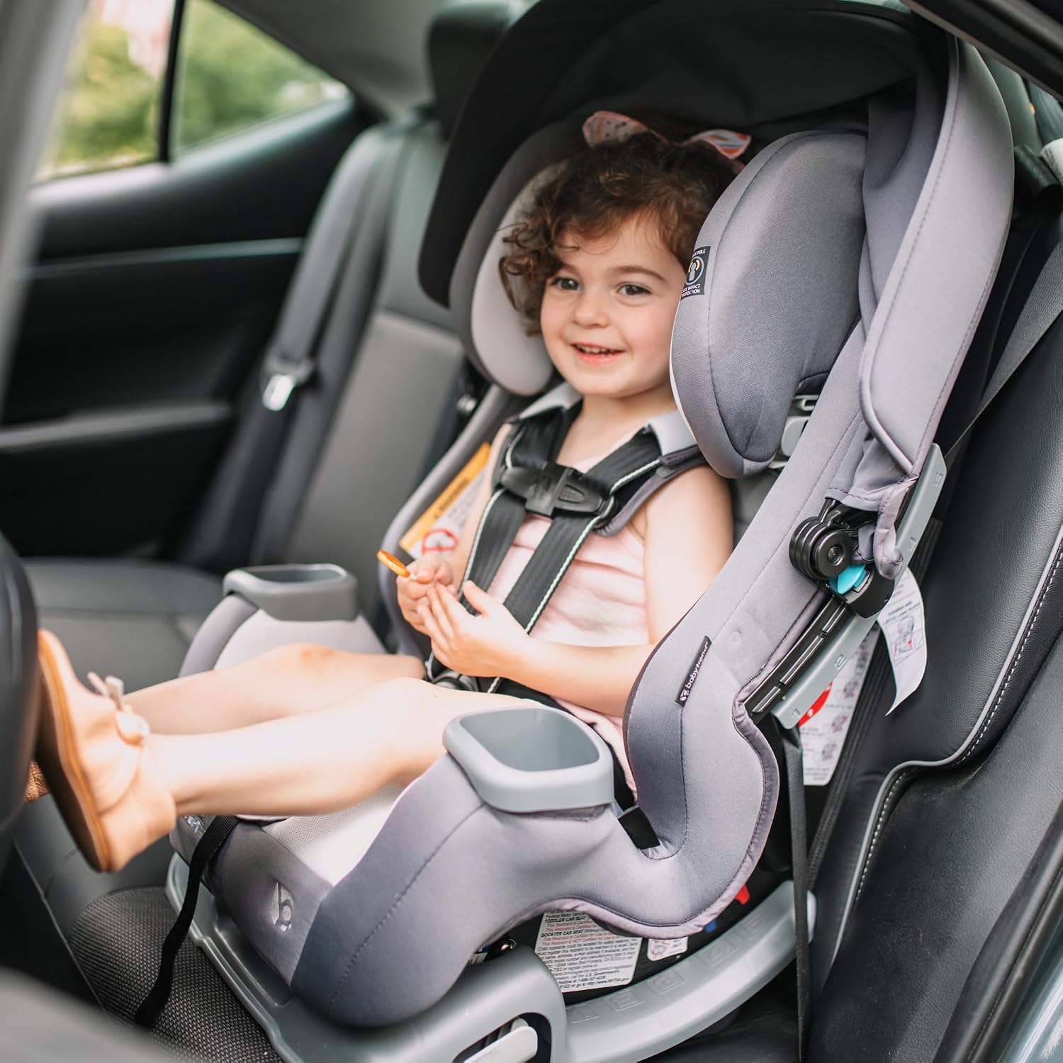 Baby Trend Cover Me™ 4-in-1 Convertible Car Seat, Scooter – Built-in Canopy, 4-Stage Growth System, Plush Comfort Padding, Multi-Position Recline