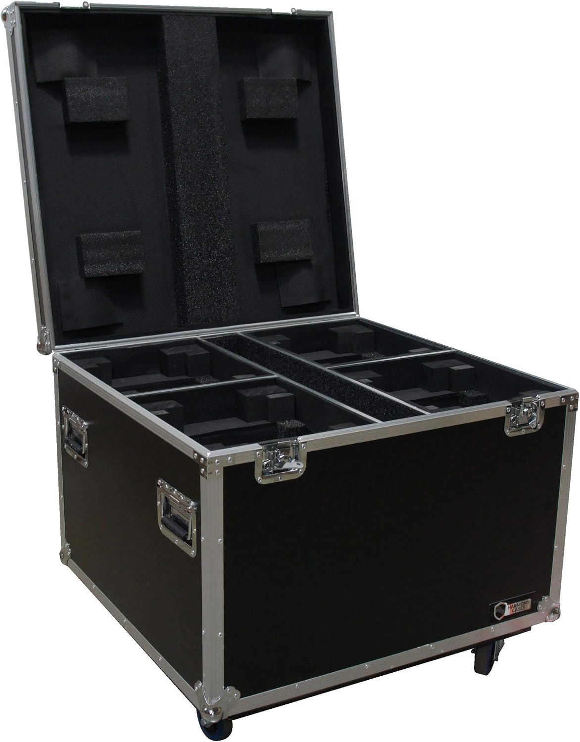 Harmony Audio Cases HC2CH140SR Flight Case Compatible with Chauvet Intimidator Beam 140SR x 4