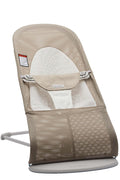 BabyBjörn Bouncer Balance Soft, Gray Beige/White, Mesh | 2-in-1 Adjustable Baby Bouncer Seat and Toddler Chair, Newborn to Toddler (8-29 lbs), 4 Positions, Lightweight & Portable