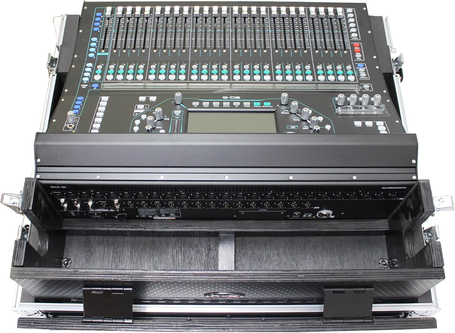 ProX XS-AHSQ7DHW ATA Digital Audio Mixer Flight Case for Allen & Heath SQ7 Console with Doghouse compartment and Caster wheels