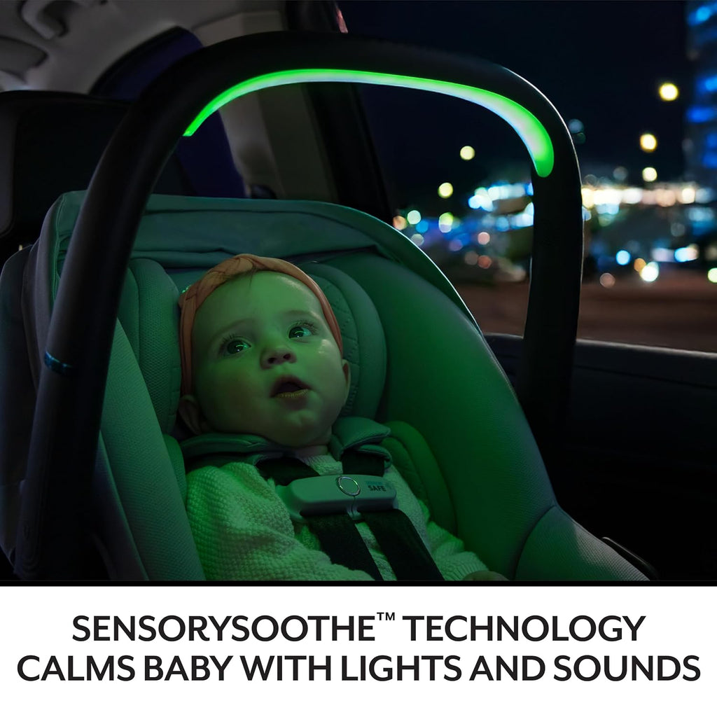 Evenflo Shyft Intuiti+ Travel System Featuring LiteMax NXT Preemie and Infant Car Seat with SensorySoothe (Eclipse Black)