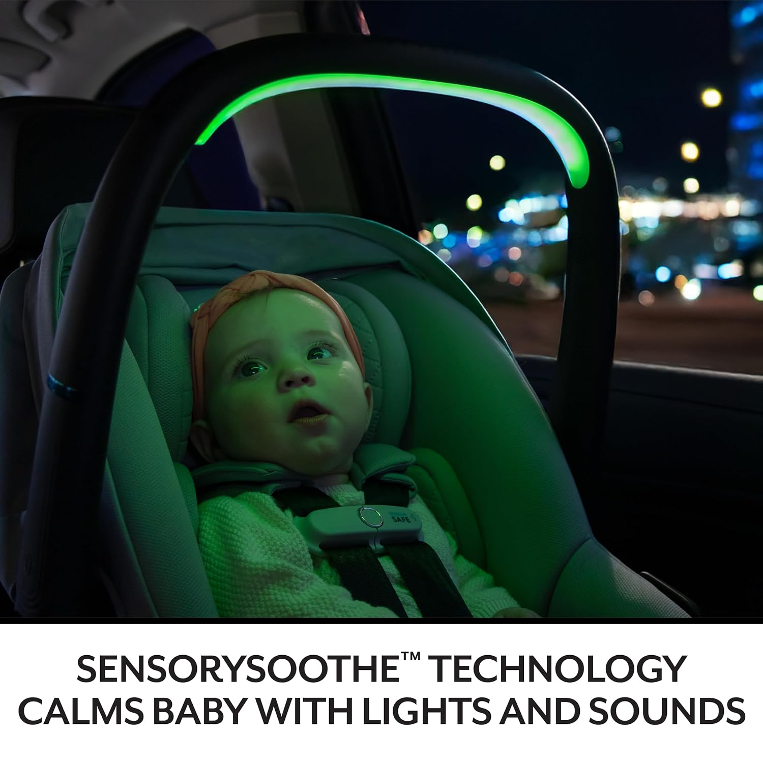 Evenflo Shyft Intuiti+ Travel System Featuring LiteMax NXT Preemie and Infant Car Seat with SensorySoothe (Eclipse Black)