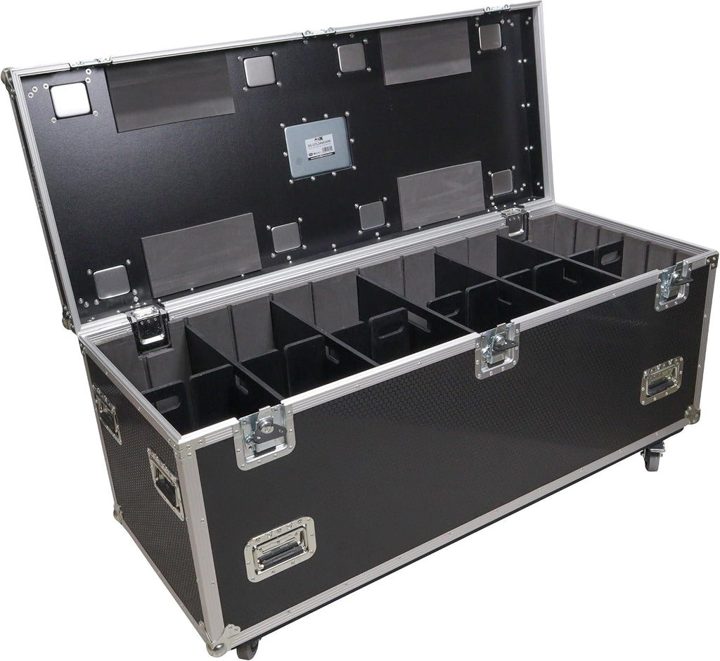 ProX XS-UTL246030W MK2 TruckPax Utility ATA Flight Case Truck Storage Road Case with Dividers Tray and 4' in casters