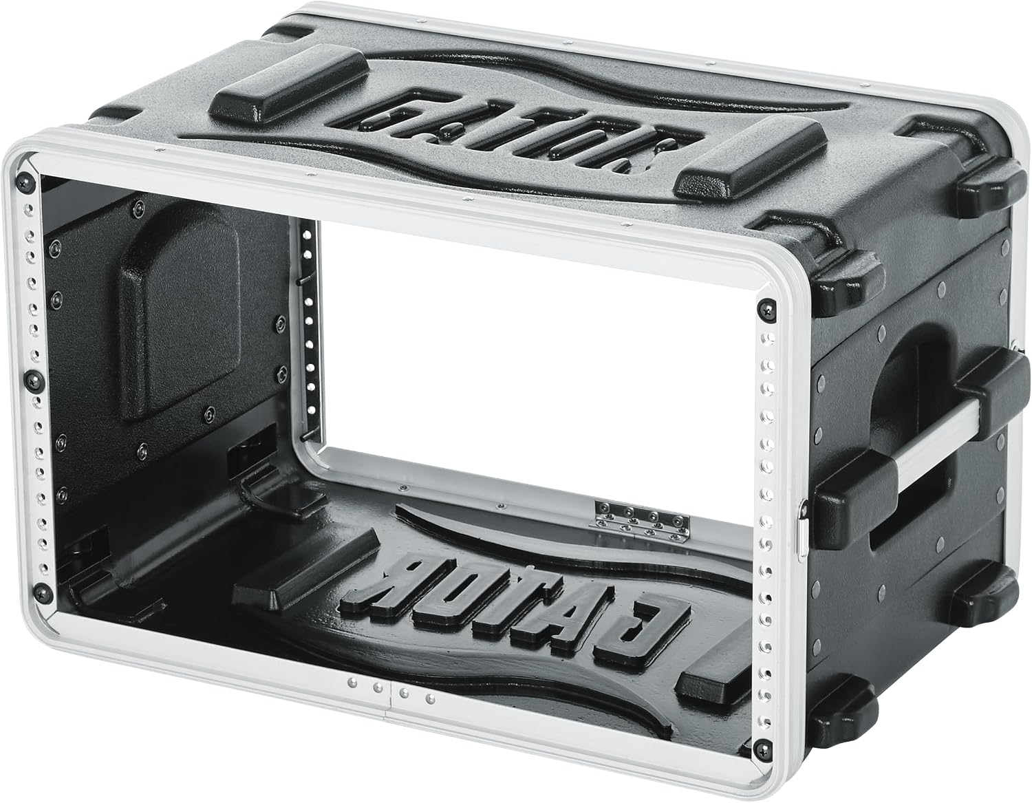 Gator Cases Lightweight Molded 6U Rack Case with Heavy Duty Latches, Shallow 14.25' Depth (GR-6S)