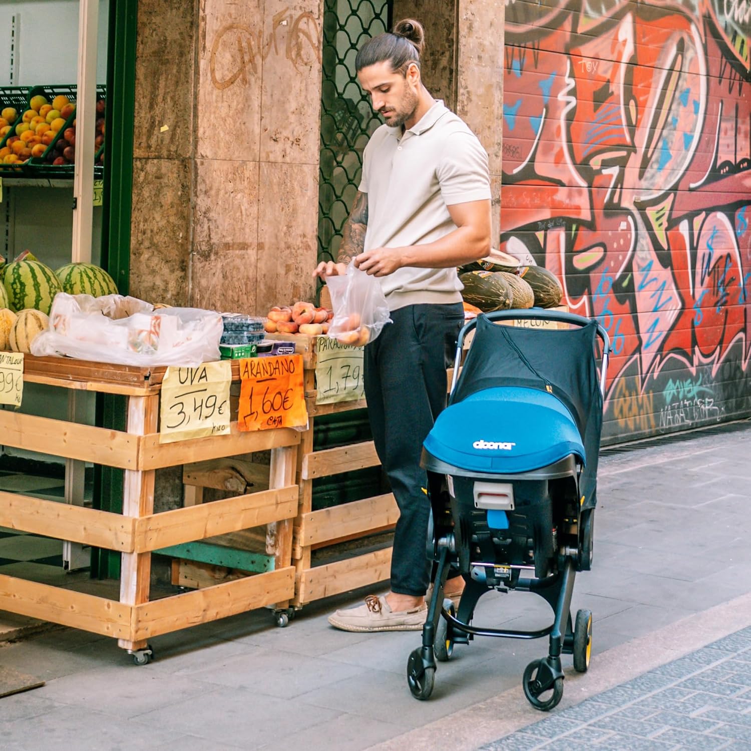 Doona Car Seat & Stroller, Midnight Edition - All-in-One Travel System