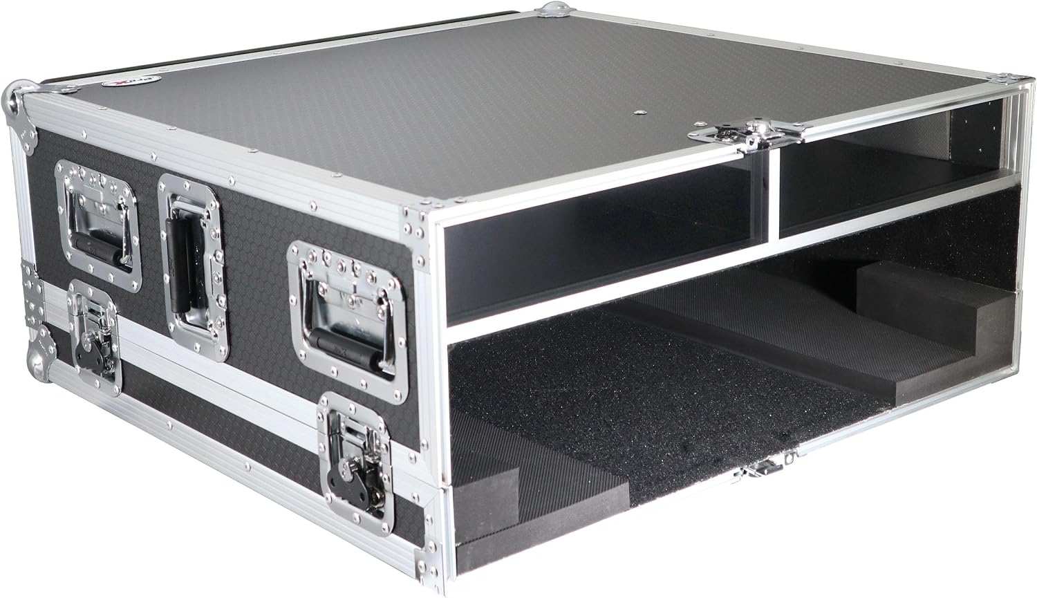 ProX XS-BX32CDHW ATA Digital Audio Mixer Flight Case for Behringer X32 Compact Console with Doghouse compartment and Caster wheels