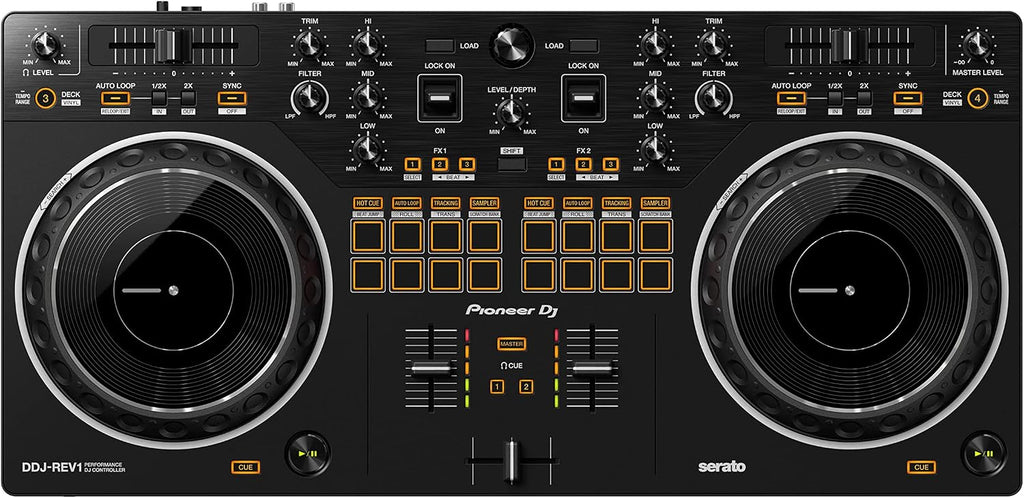 Pioneer DJ DDJ-REV1 2-deck Serato DJ Controller, Black